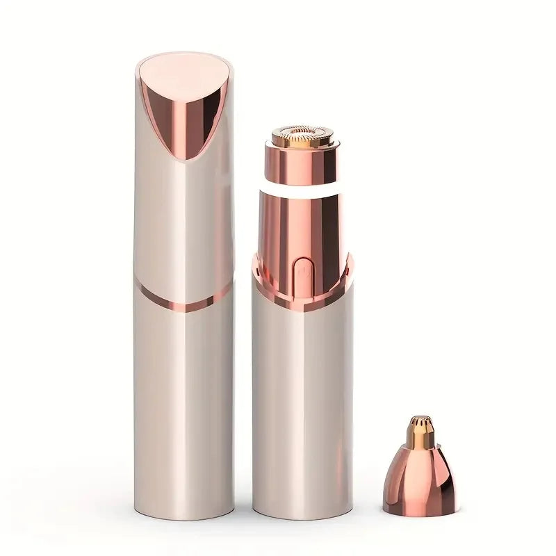 2-In-1 Facial and Eyebrow Trimmer, USB Charging Hair Removal Device, Women'S Lipstick Shaver, Suitable for Face, Lips, and Body