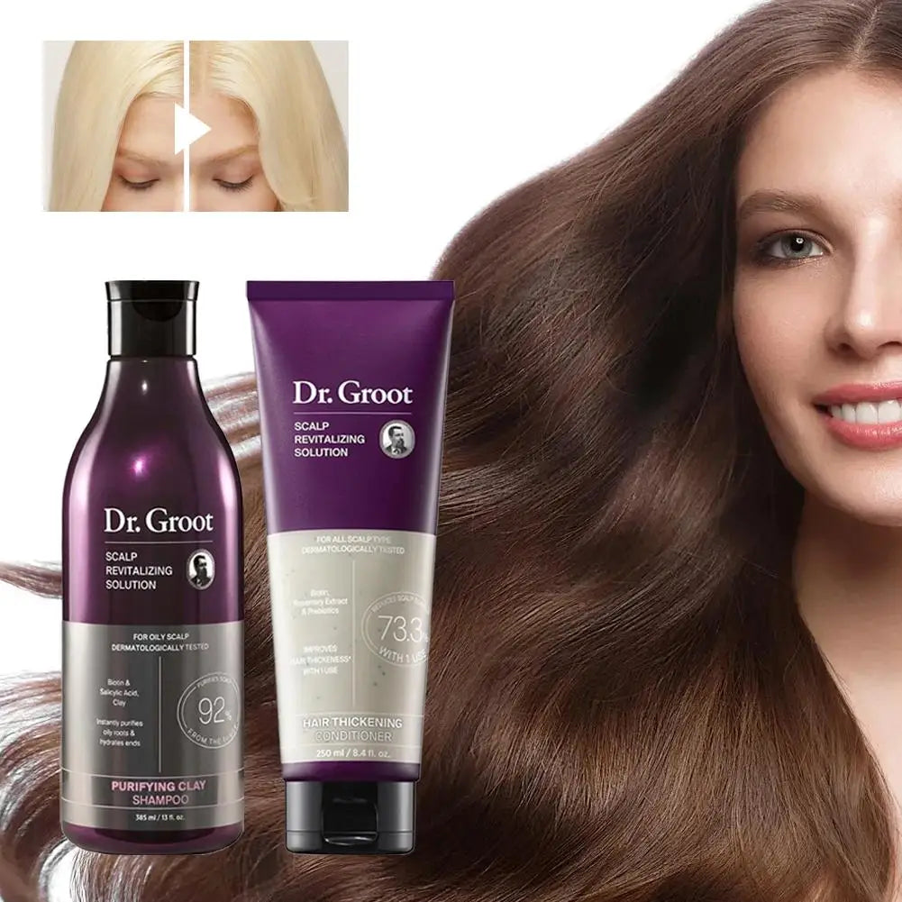 Dr.Groot Anti-Hair Loss Care Set Shampoo Conditioner Removing Dandruff Oil Control Deep Moisturizing Smooth Frizzy Hair