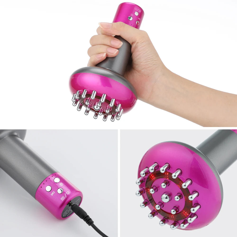 Smart Meridian Brush Abdome Massager Wireless Hot Compress anti Cellulite Back Dredging Meridian Thermal Moxibustion Slimming