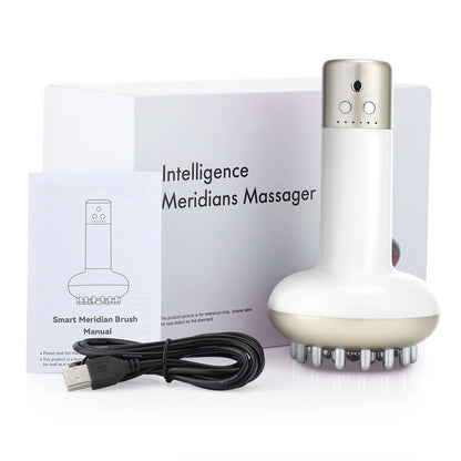 Smart Meridian Brush Abdome Massager Wireless Hot Compress anti Cellulite Back Dredging Meridian Thermal Moxibustion Slimming