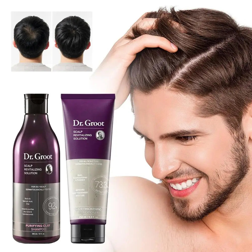 Dr.Groot Anti-Hair Loss Care Set Shampoo Conditioner Removing Dandruff Oil Control Deep Moisturizing Smooth Frizzy Hair