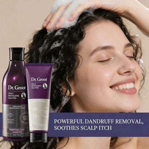 Dr.Groot Anti-Hair Loss Care Set Shampoo Conditioner Removing Dandruff Oil Control Deep Moisturizing Smooth Frizzy Hair