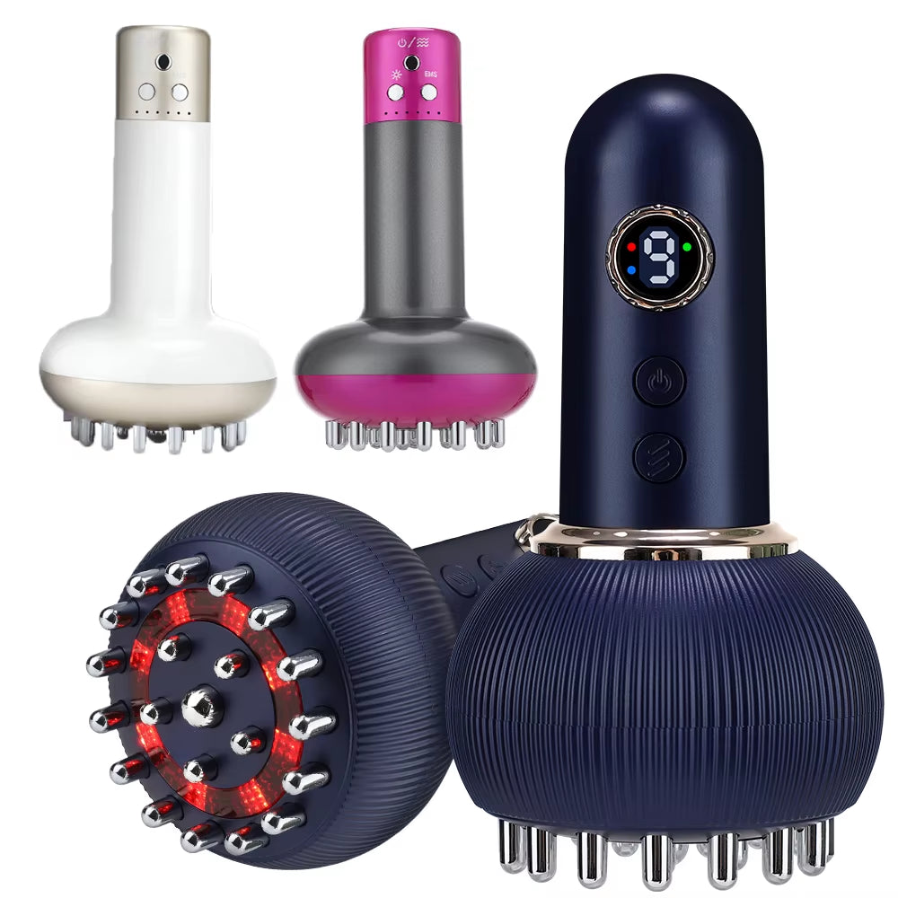 Rechargeable Guasha Massager Body Shaping Heating Meridian Scraping Brush Lymphatic Drainage Machine Fat Burner